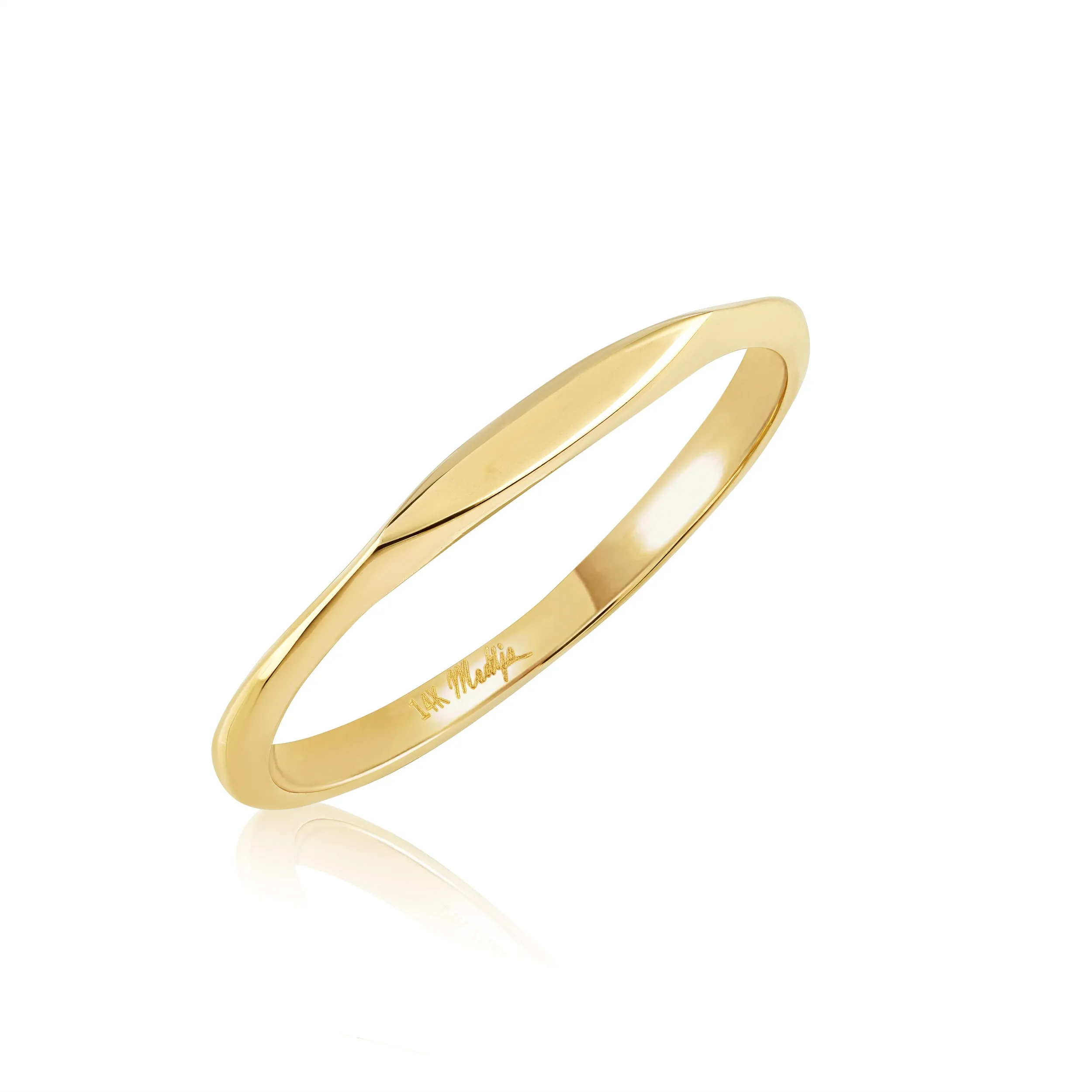 14k Libbie Micro Signet Ring