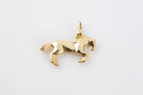 14k Yellow Gold Horse Charm Pendant (0.50g.)