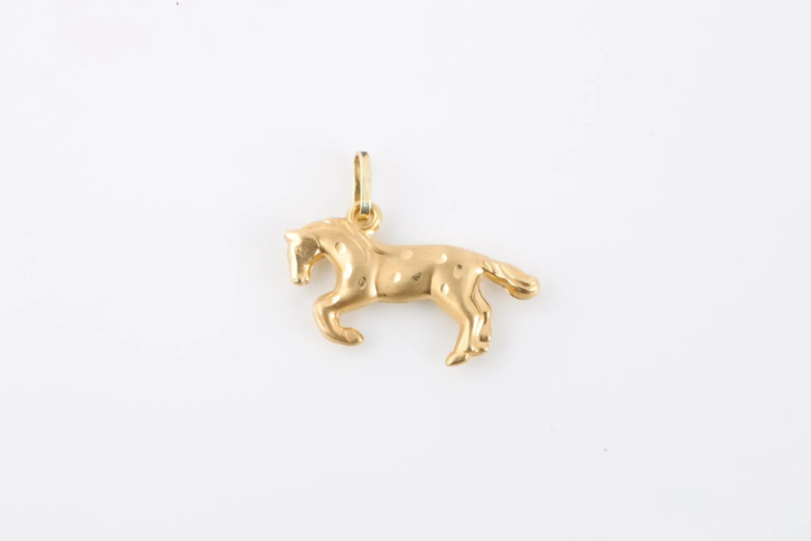 14k Yellow Gold Horse Charm Pendant (0.50g.)