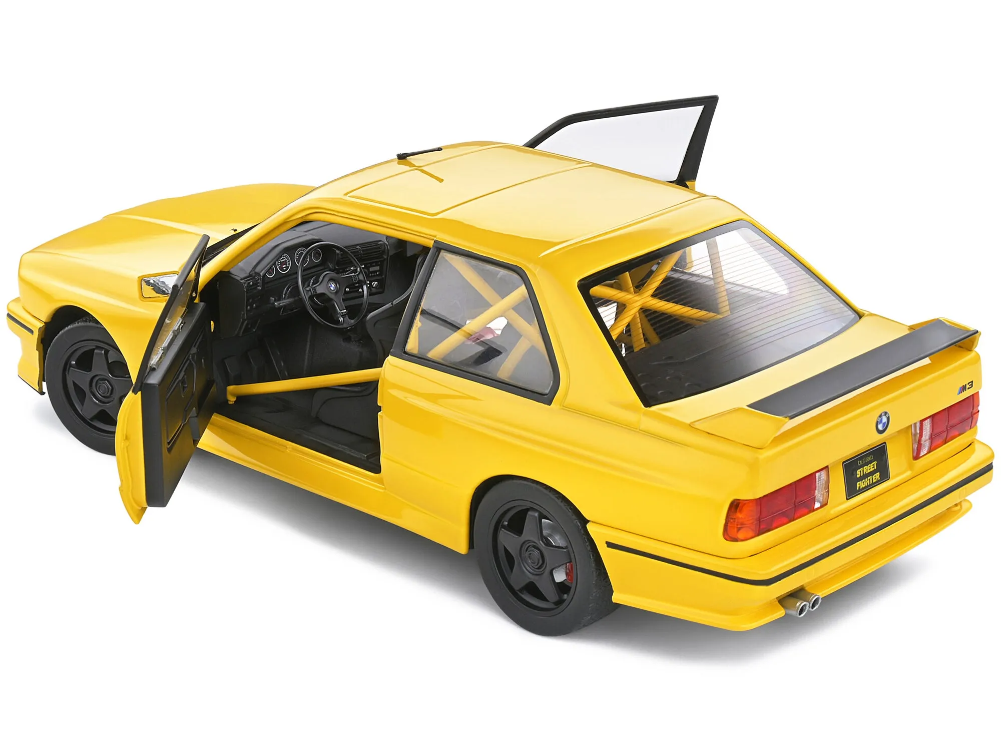 1990 BMW M3 E30 Dakar Yellow Street Fighter 1/18 Diecast Model Car by Solido