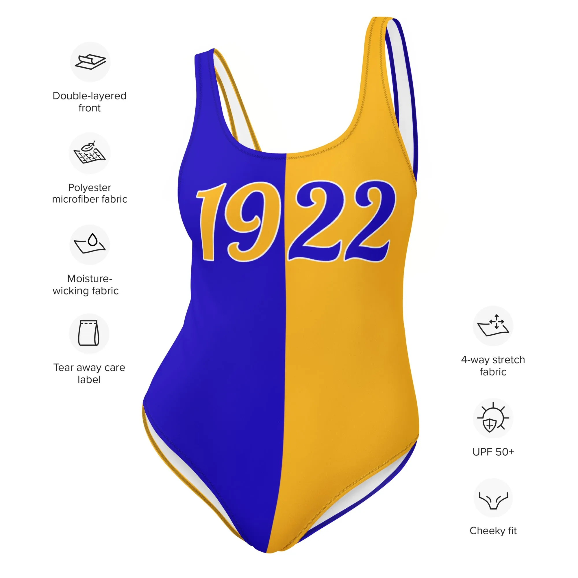 2-Toned 1922 One-Piece Swimsuit