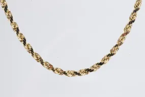 30" 14k Yellow Gold Rope Chain (26.63g.)