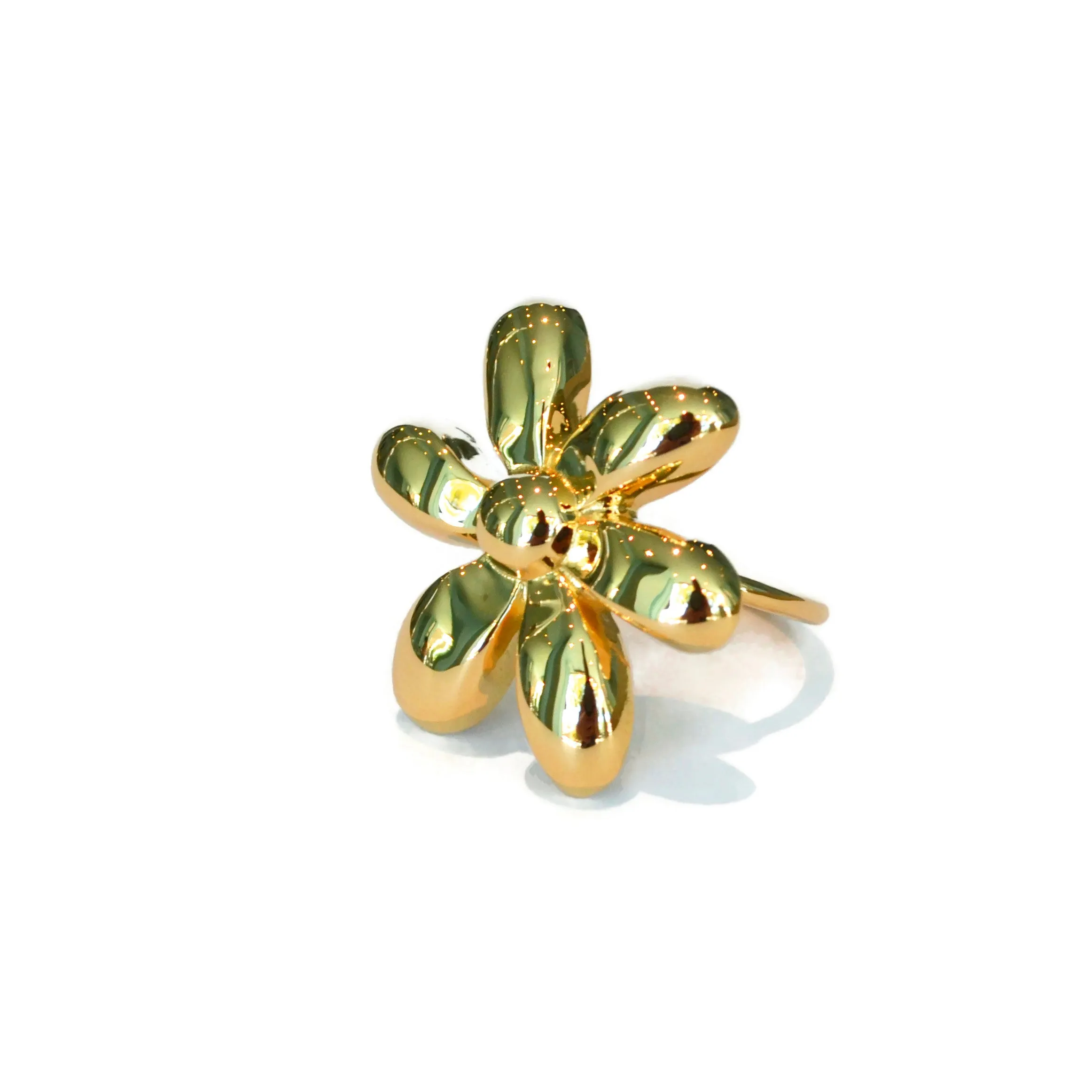 AFJ Gold Collection - Flower Ring, 18k Yellow Gold