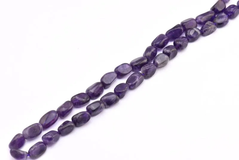 Amethyst 11x6mm Gemstone Beads Full Strand 15.5 Inches T095