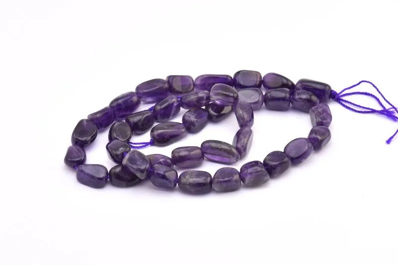 Amethyst 11x6mm Gemstone Beads Full Strand 15.5 Inches T095