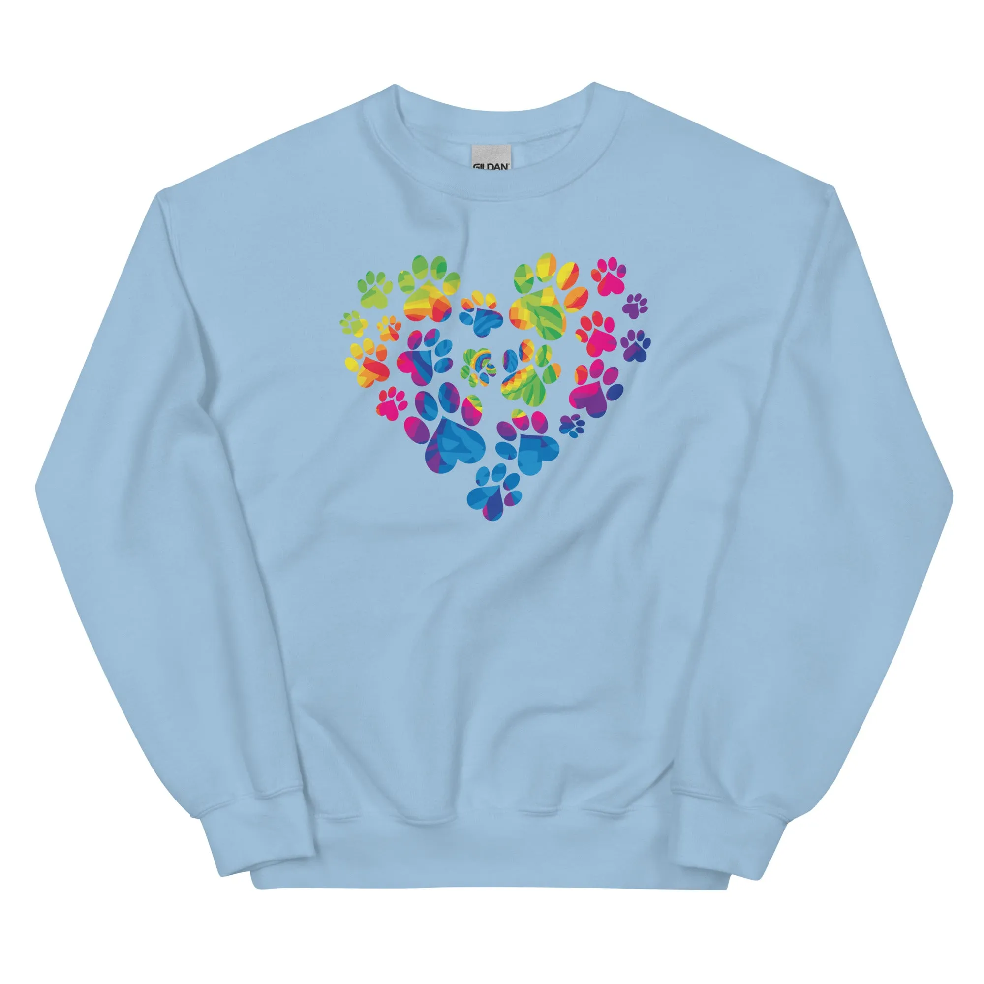 Anniversary Paw Print Love Crewneck Sweatshirt