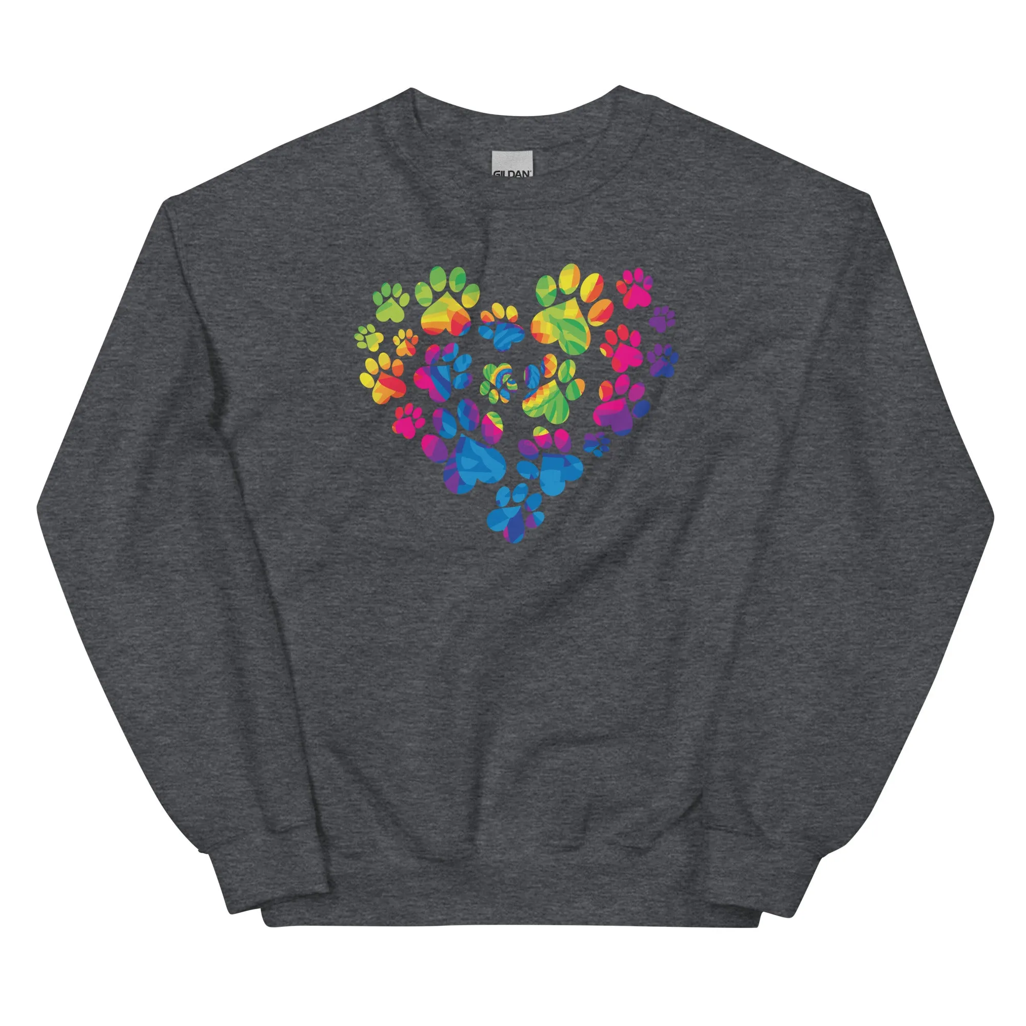 Anniversary Paw Print Love Crewneck Sweatshirt