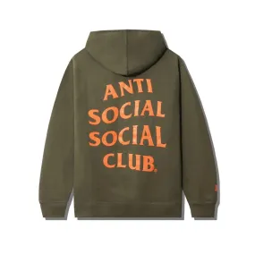 Anti Social Social Club x Undefeated Paranoid Olive Hoodie