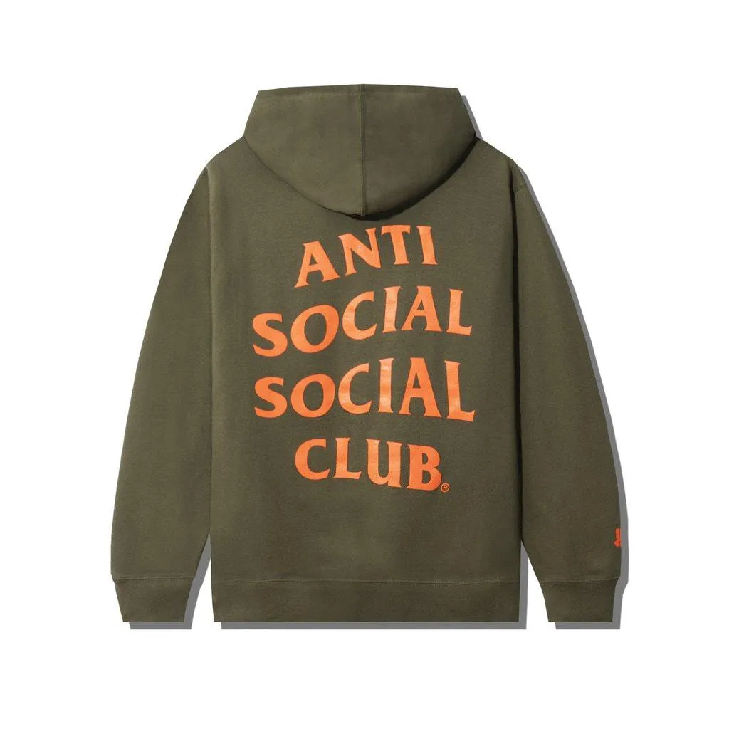 Anti Social Social Club x Undefeated Paranoid Olive Hoodie