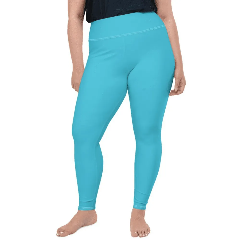 Aqua Turquoise Plus Size Leggings