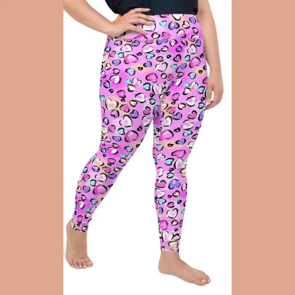 Artsy Heart Plus Size Leggings