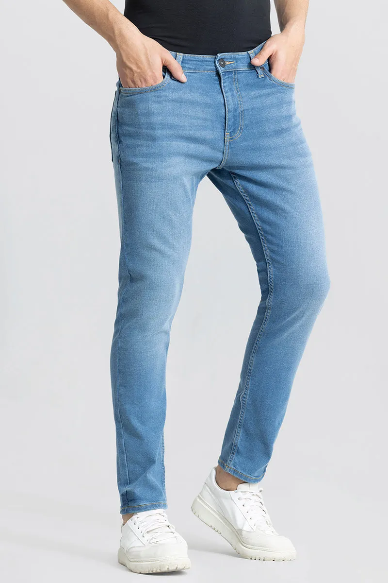 Asmodeus Sky Blue Skinny Fit Jeans