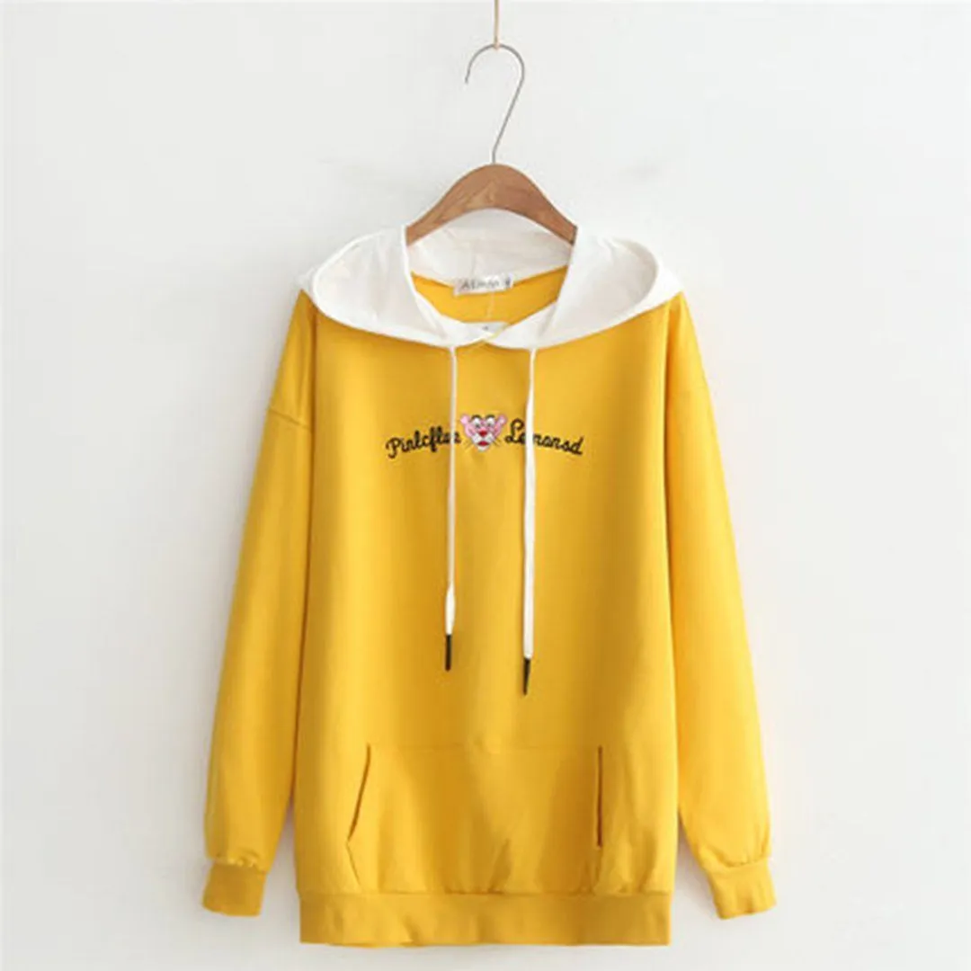 Babakud Loose Embroidery Casual Women Hoodie