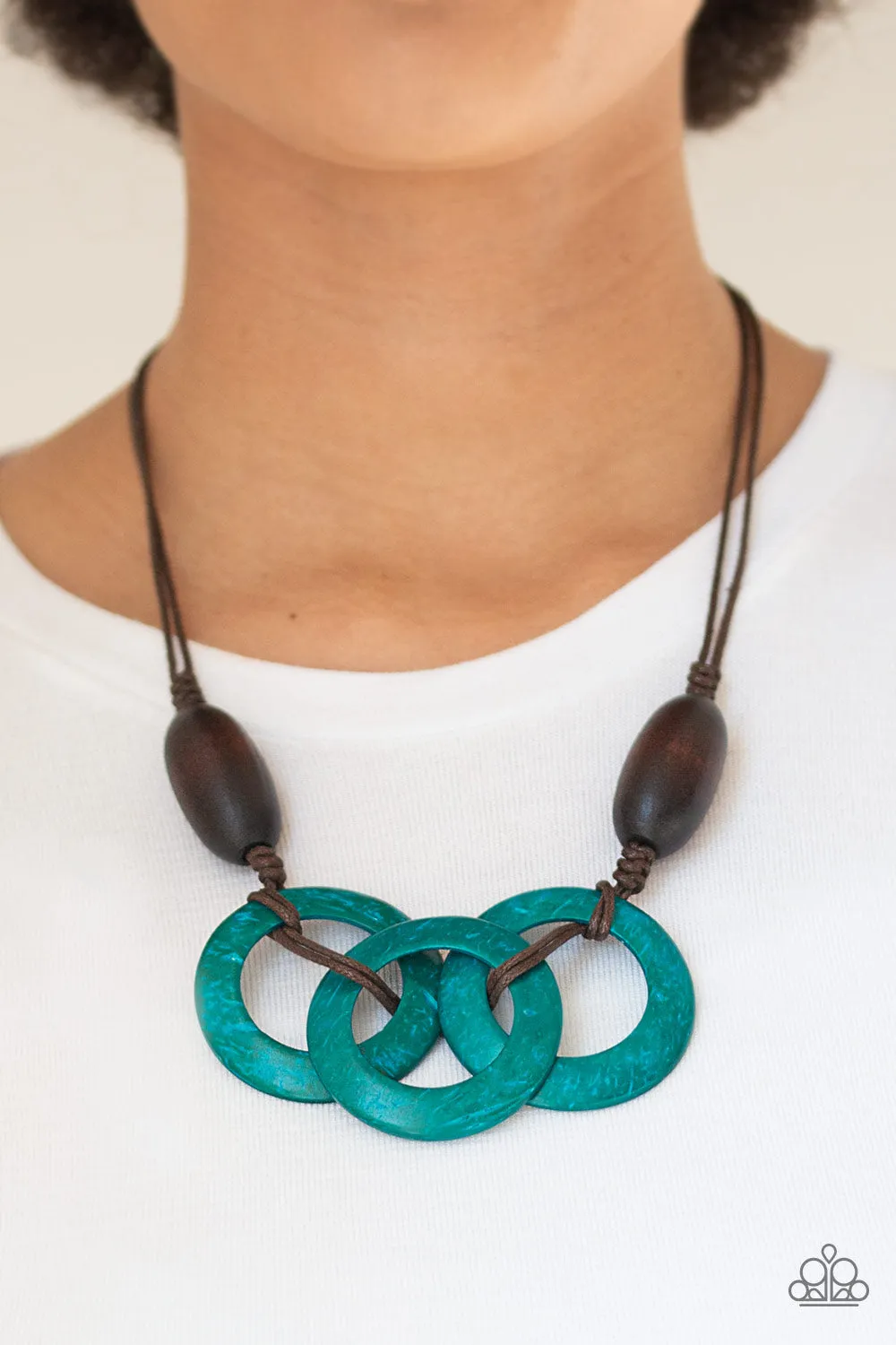 Bahama Drama Blue Necklace Set