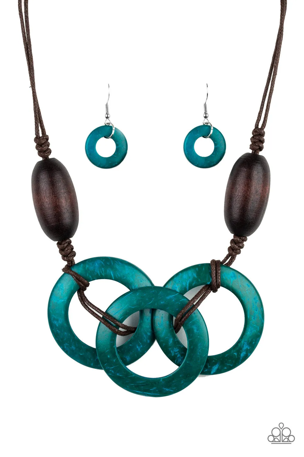 Bahama Drama Blue Necklace Set