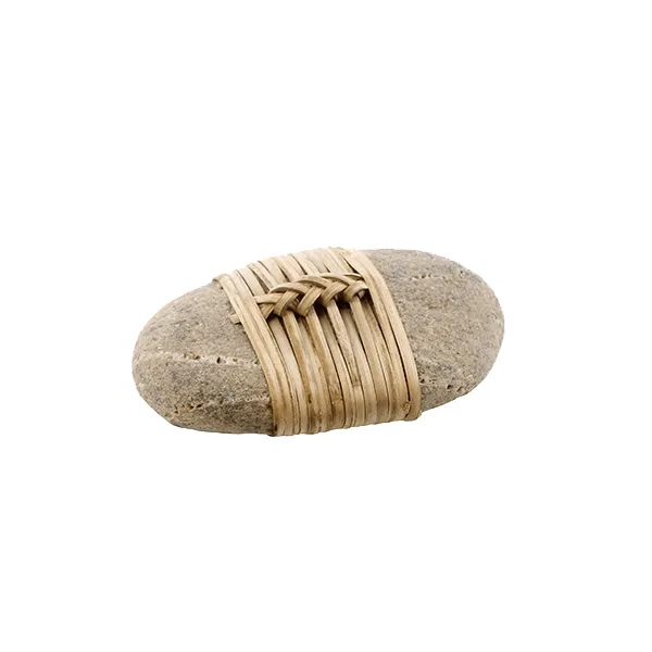 Bamboo Wrapped Zen Stone