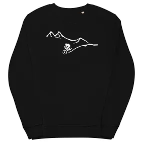 Berge - Kurve Linie - Radfahren -   - Unisex Organic Sweatshirt | SOL'S 03574