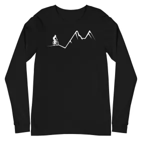 Berge - Radfahren - (F) (12) - Unisex Long Sleeve Tee | Bella   Canvas 3501