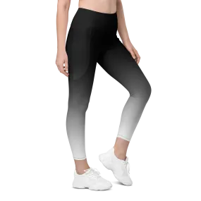 Black Blended Leggings with pockets