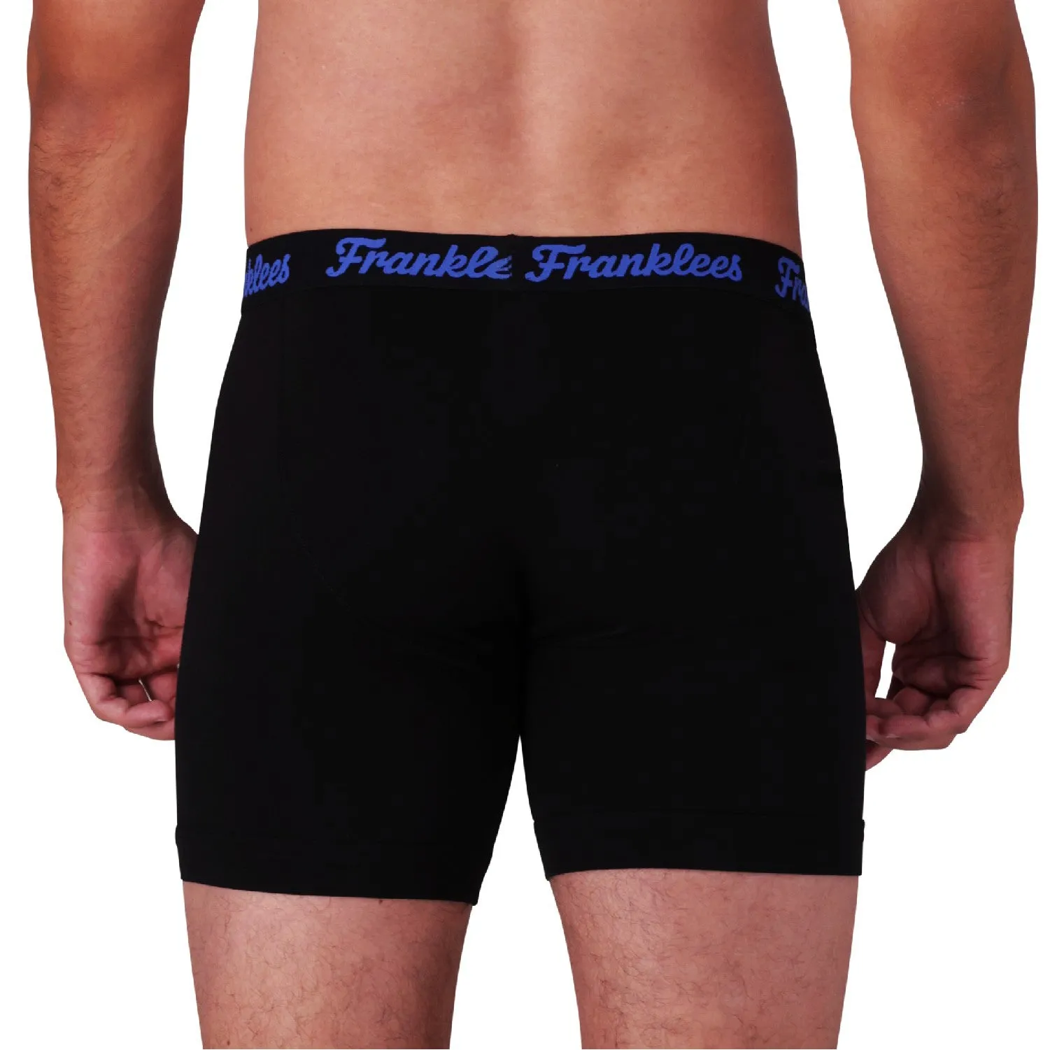 Button Fly Boxer Brief | Soft Cotton | Blue Logo