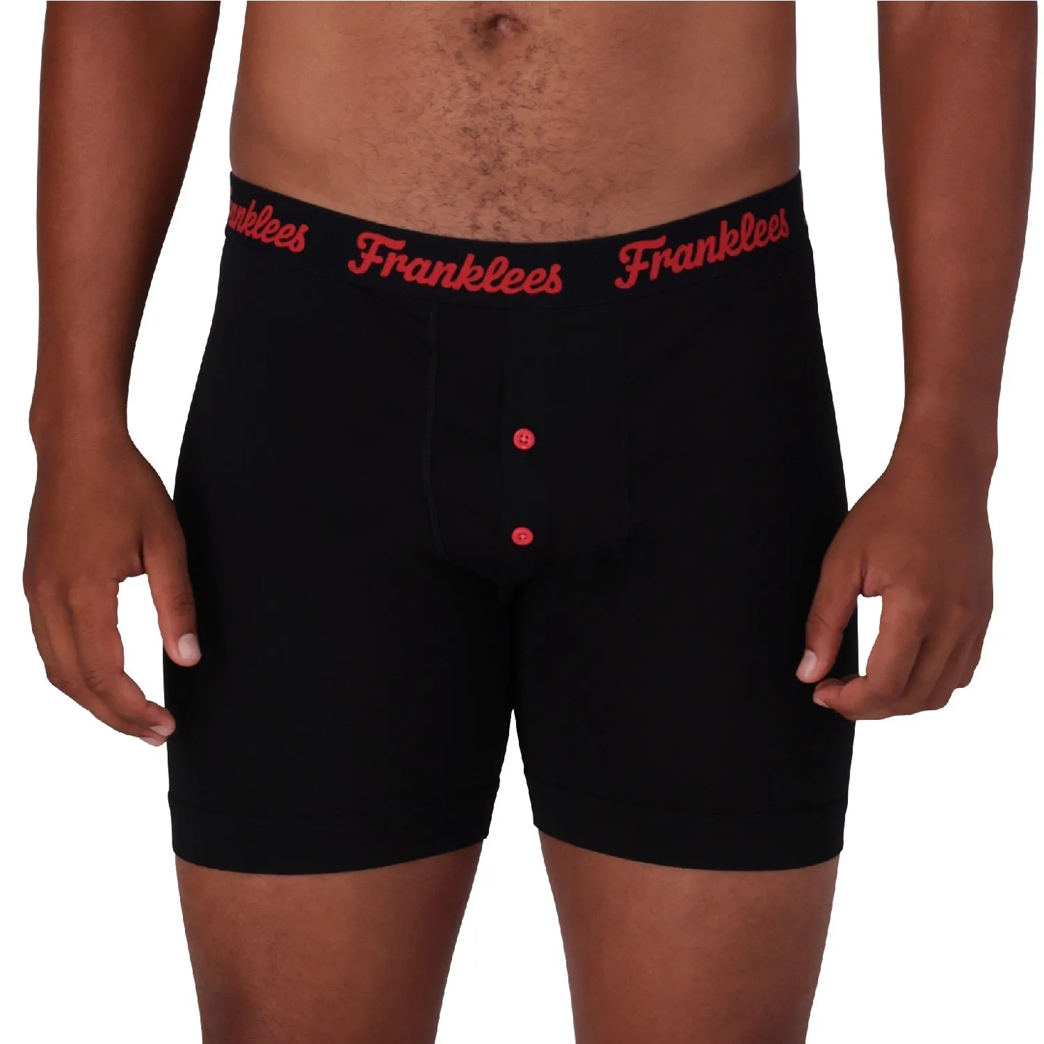 Button Fly Boxer Brief | Soft Cotton | Red Logo