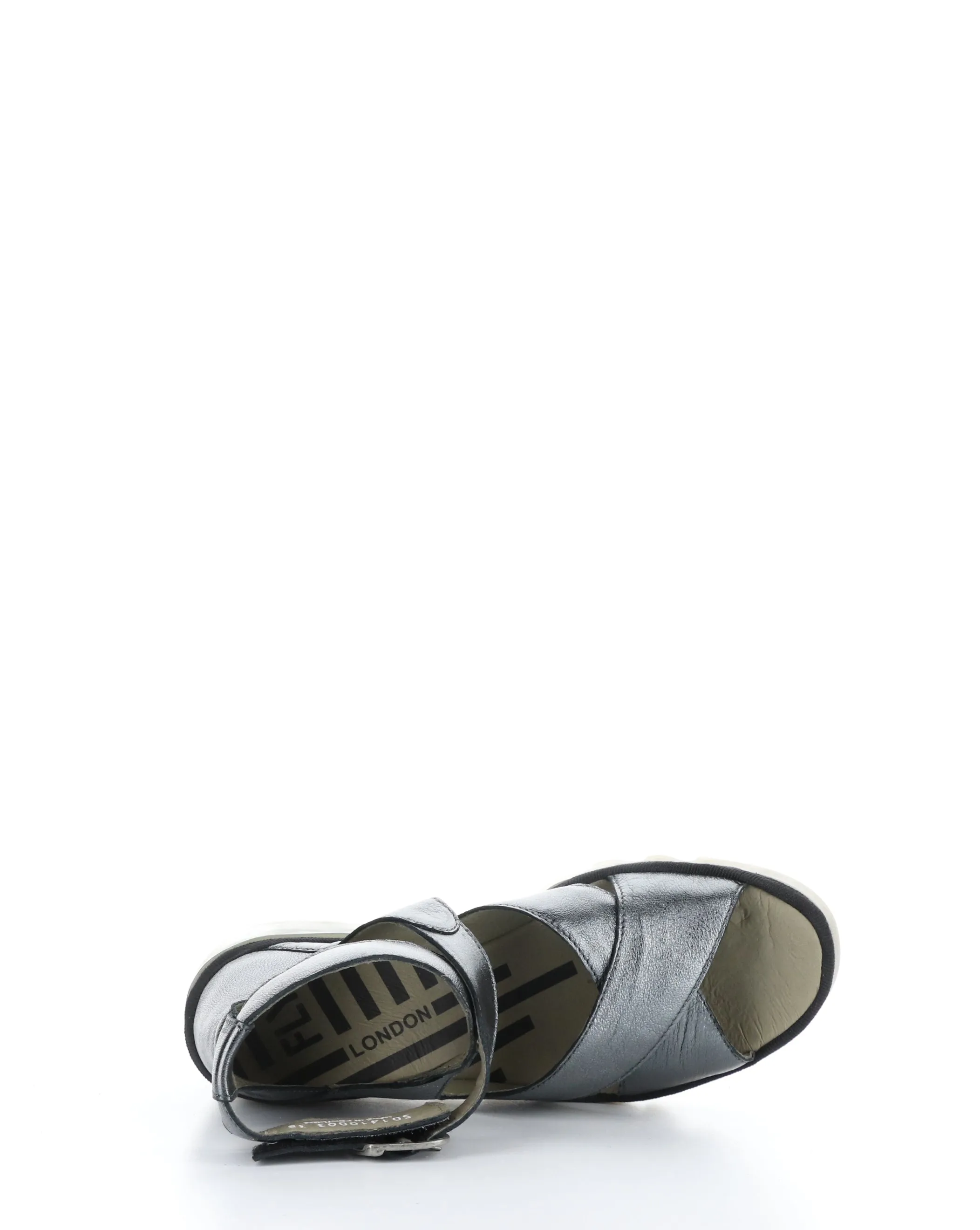 BYRE410FLY 003 GRAPHITE Velcro Sandals