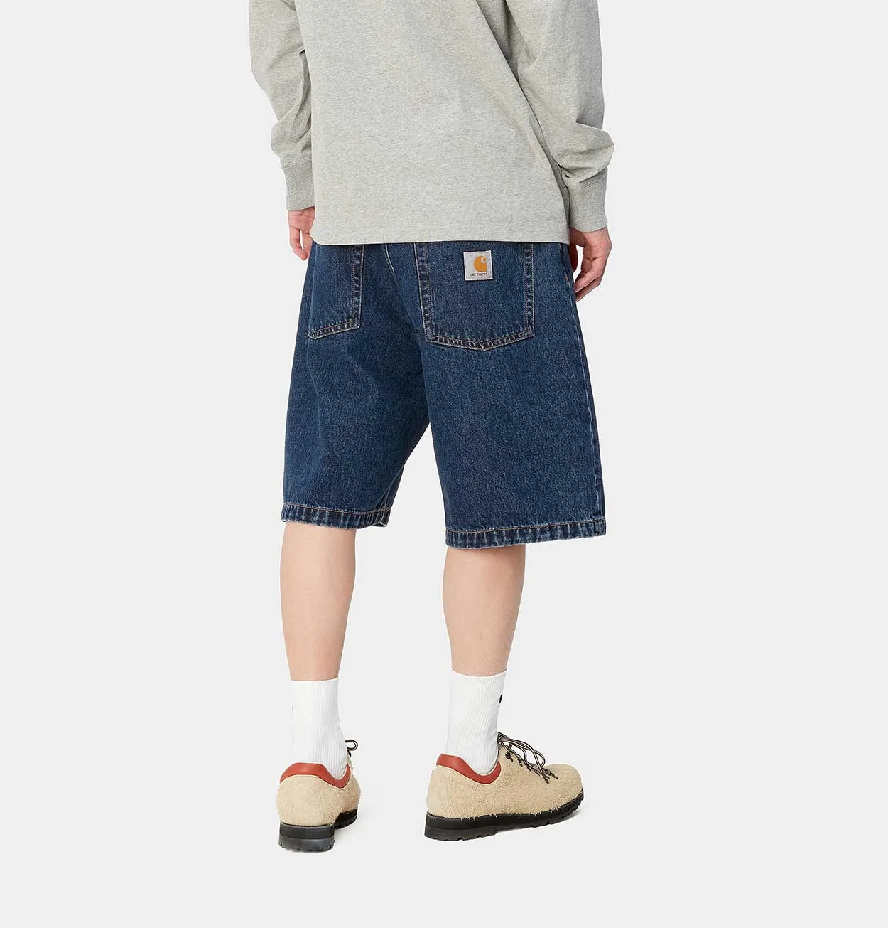 Carhartt WIP Brandon Short in Blue Stone Washed