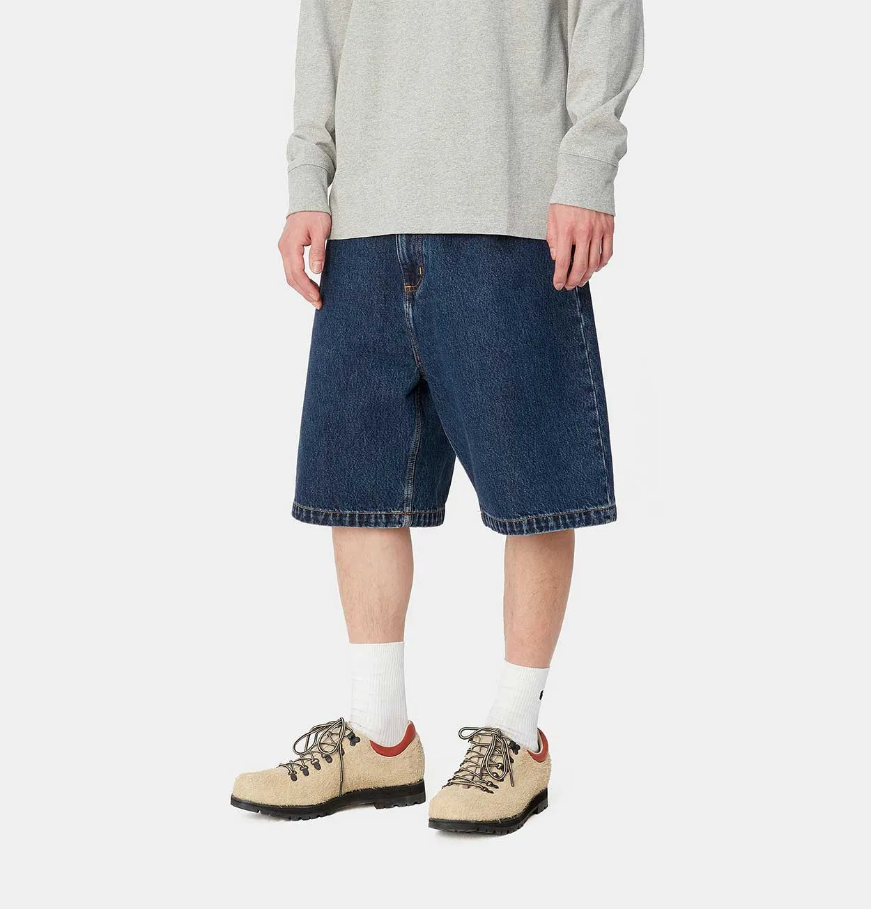 Carhartt WIP Brandon Short in Blue Stone Washed