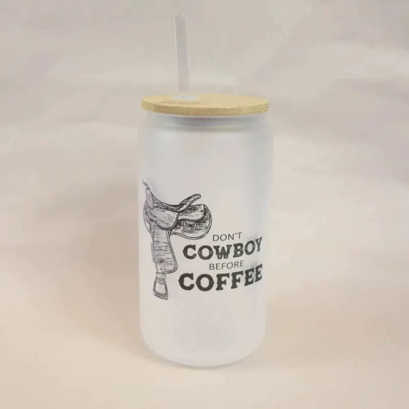 Country Allure Glass Tumbler Cowboy (CATUMBLERCOW)