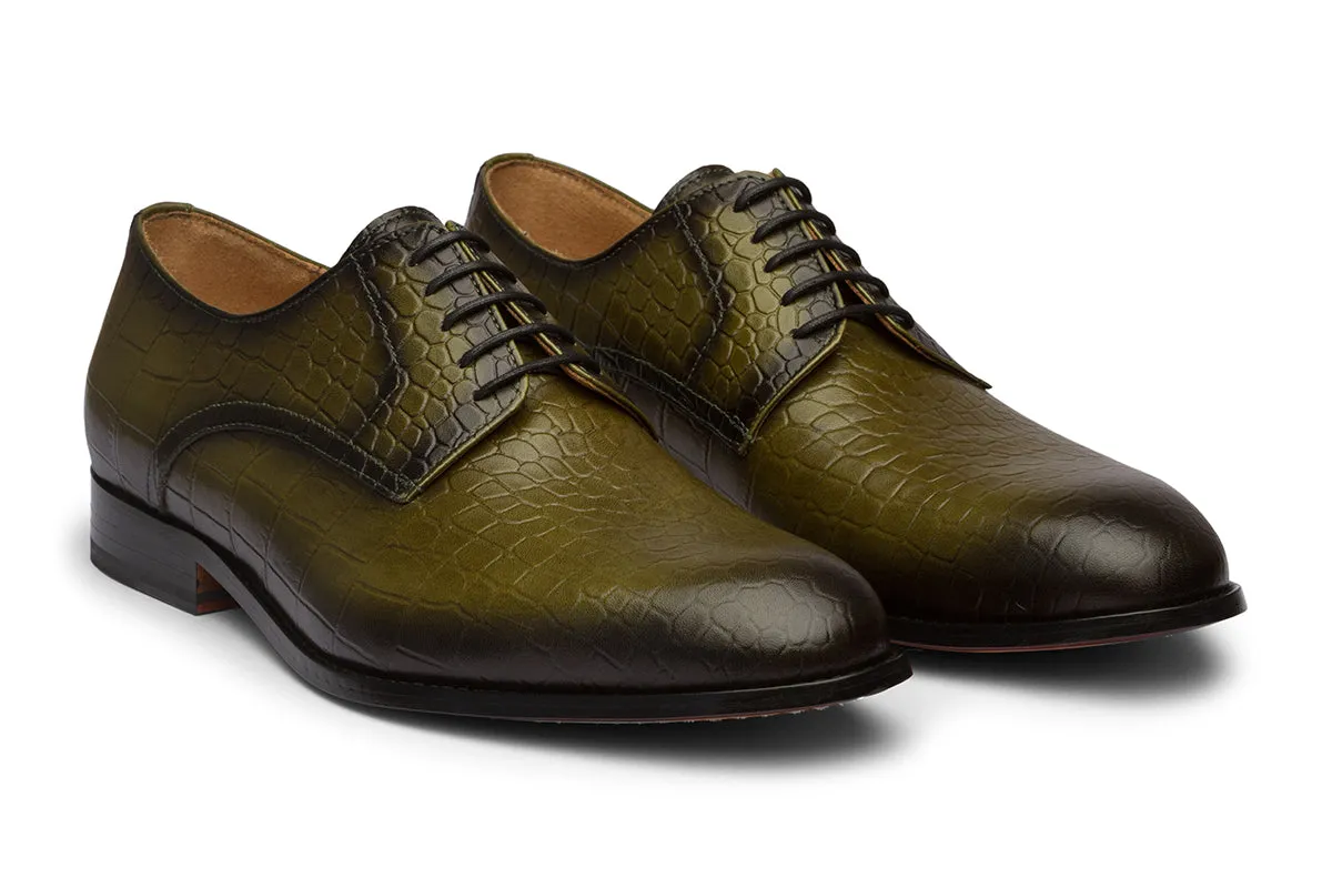 Croc Plain Vamp Derby /O