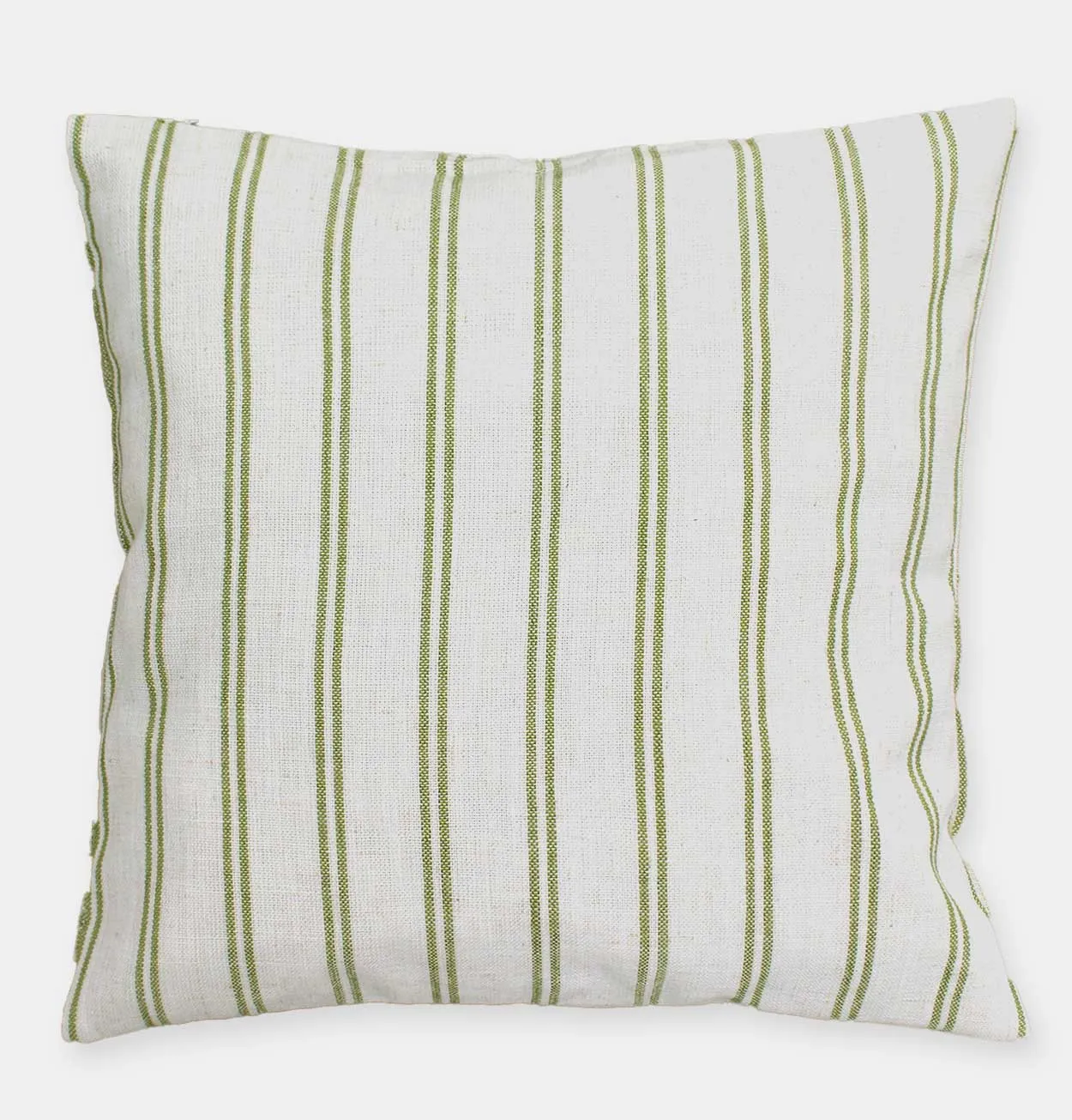 Cushion in Double Thin Olive Stripe – 45 cm