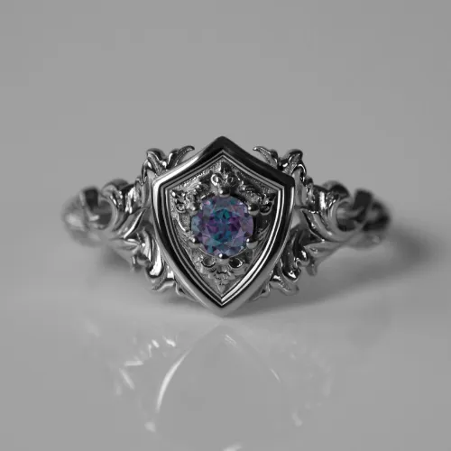 Custom Shield Ring  1622.00