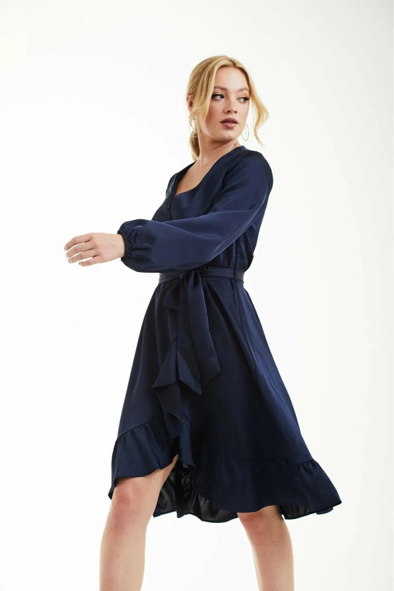 Double Second Frill Wrap Dress