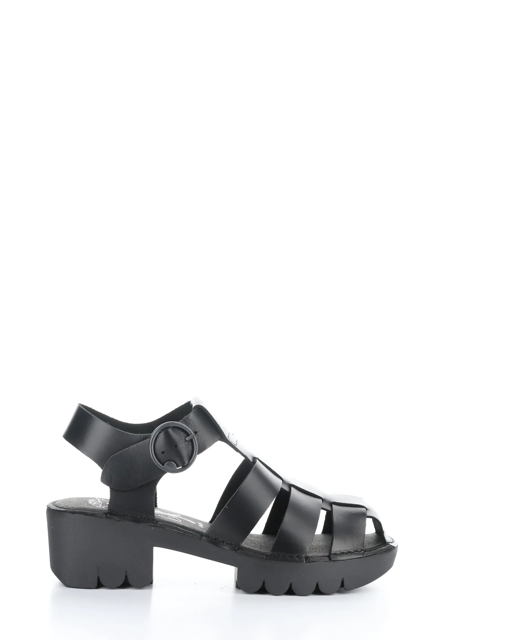 EMME511FLY 005 BLACK Round Toe Sandals