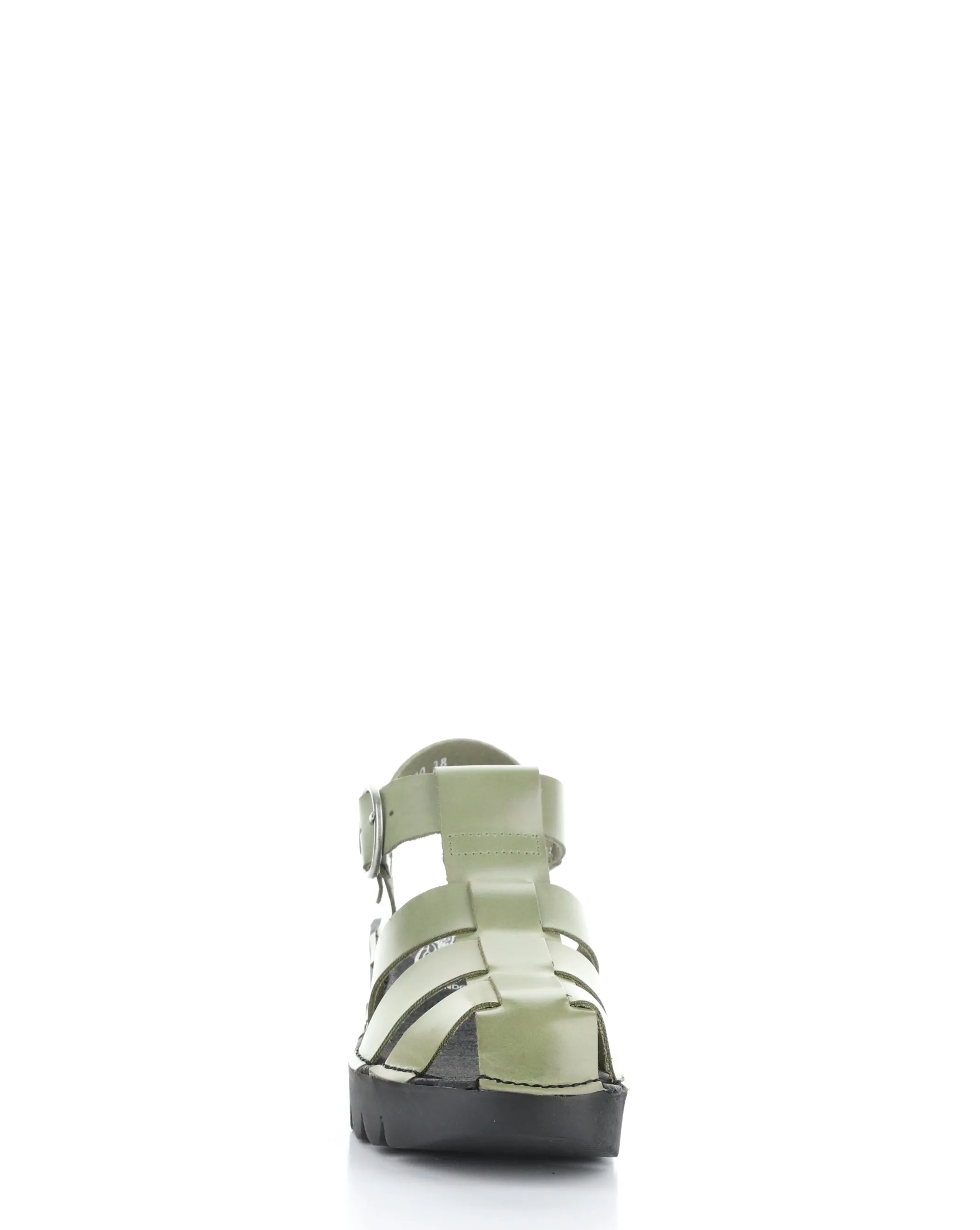 EMME511FLY 010 LIGHT GREEN Round Toe Sandals