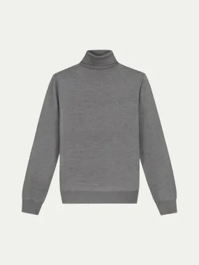 Extrafine Merino Rollneck Dark Grey