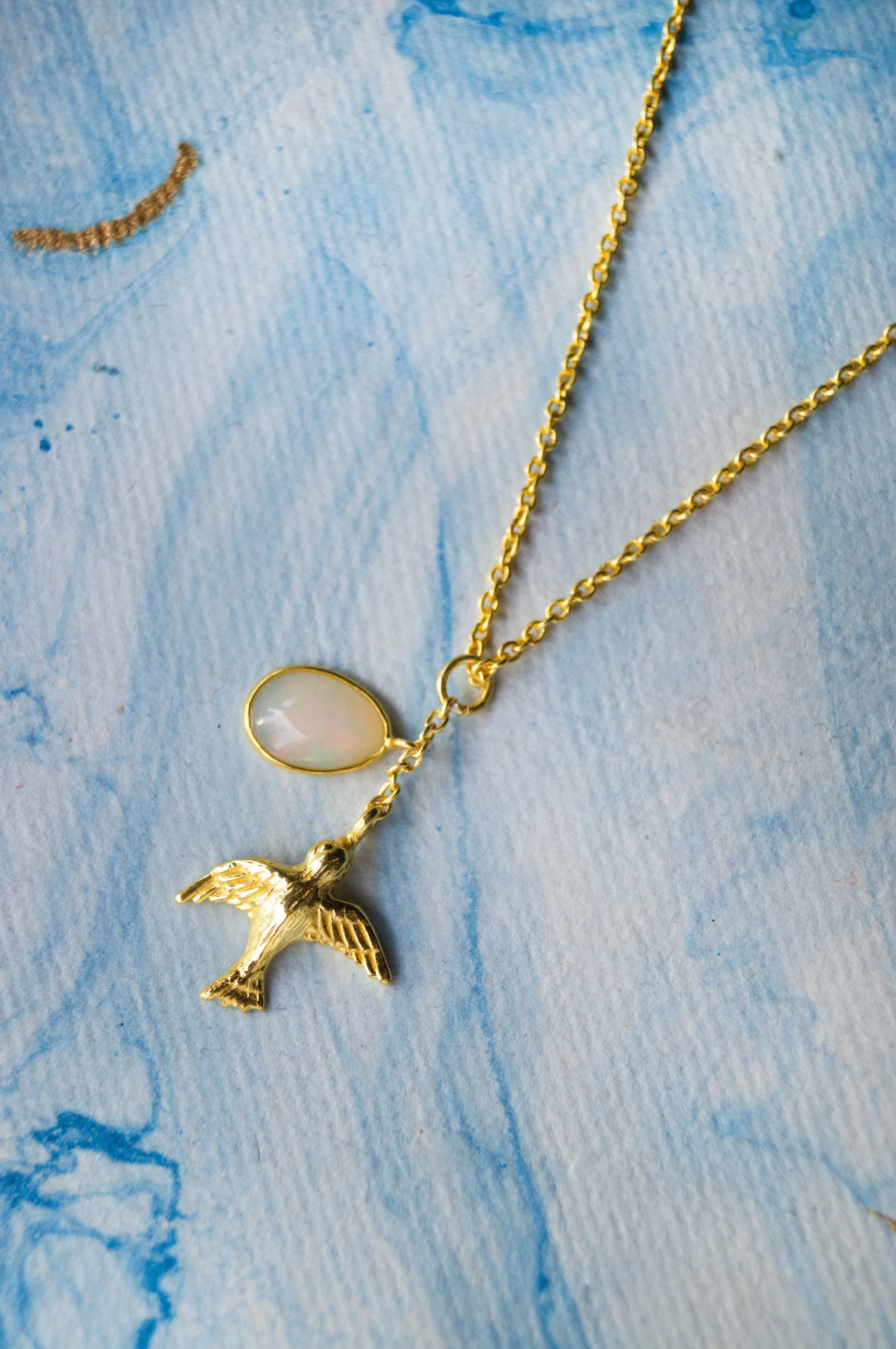 Fly Free Birdie Sterling Silver Statement Pendant Necklace