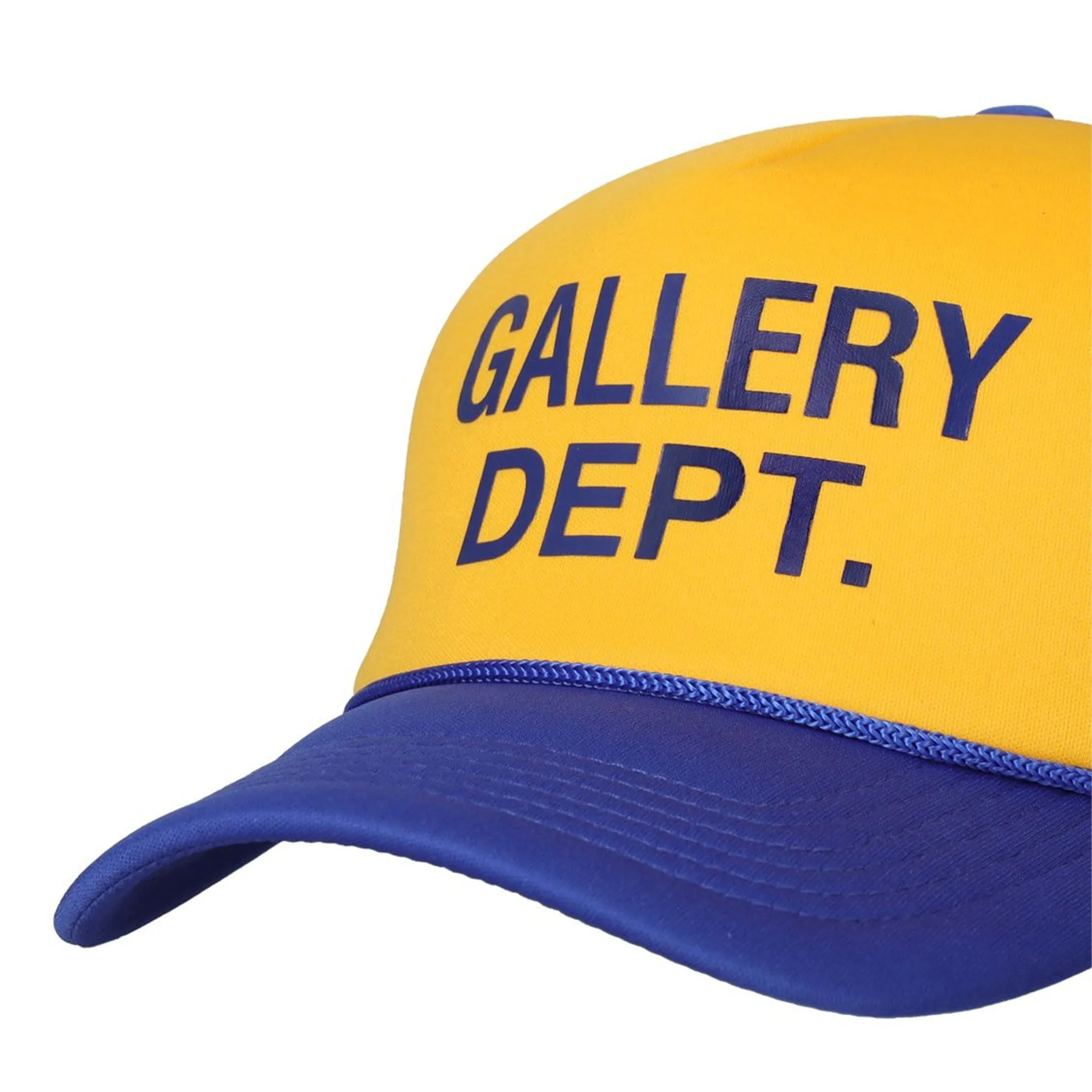 Gallery Dept. Logo Two-Tone Trucker Cap Blue Yellow