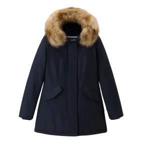 Giubbino Donna Woolrich Arctic Parka Ramar Pelliccia Removibile Blu