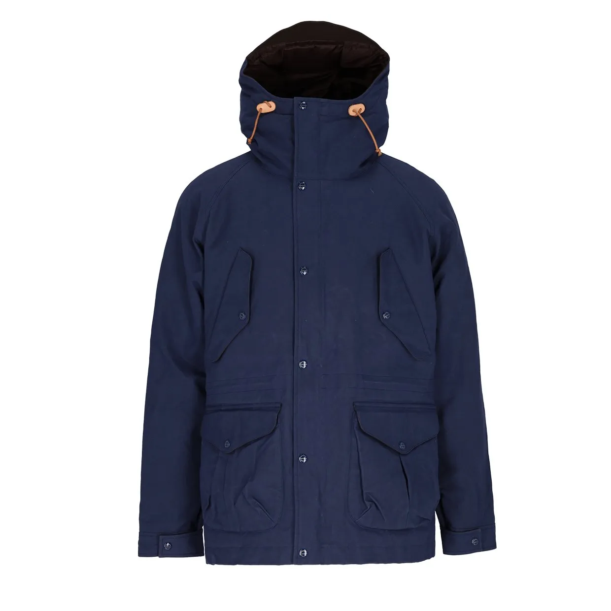 Giubbino Manifattura Ceccarelli Fisherman Parka Blu / Marrone