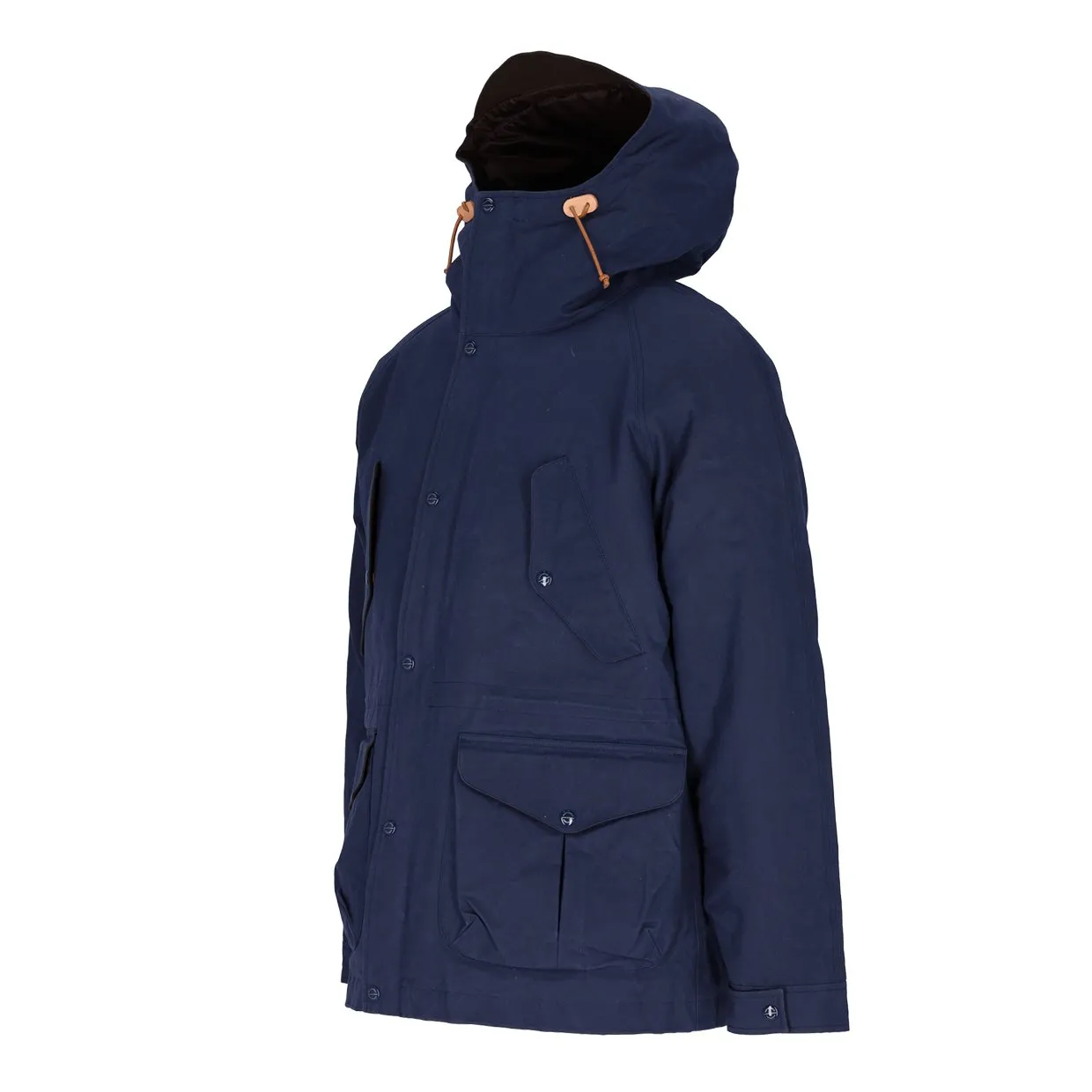 Giubbino Manifattura Ceccarelli Fisherman Parka Blu / Marrone