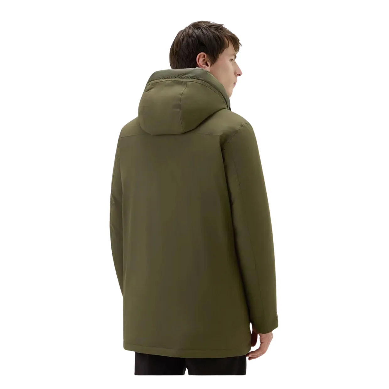 Giubbino Uomo Woolrich Mountain Stretch Parka Verde