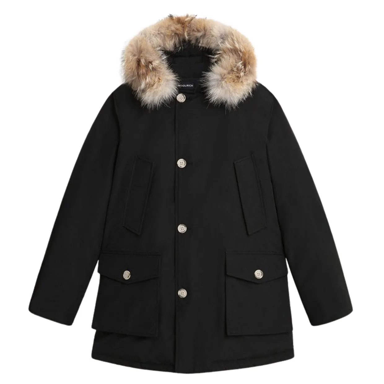 Giubbino Woolrich Arctic Detachable Fur Parka Nero