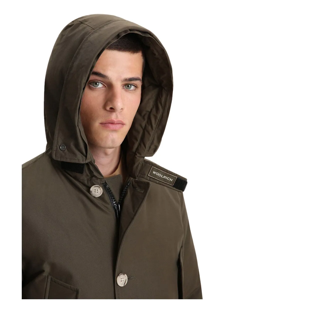 Giubbino Woolrich Arctic Detachable Fur Parka Verde Militare