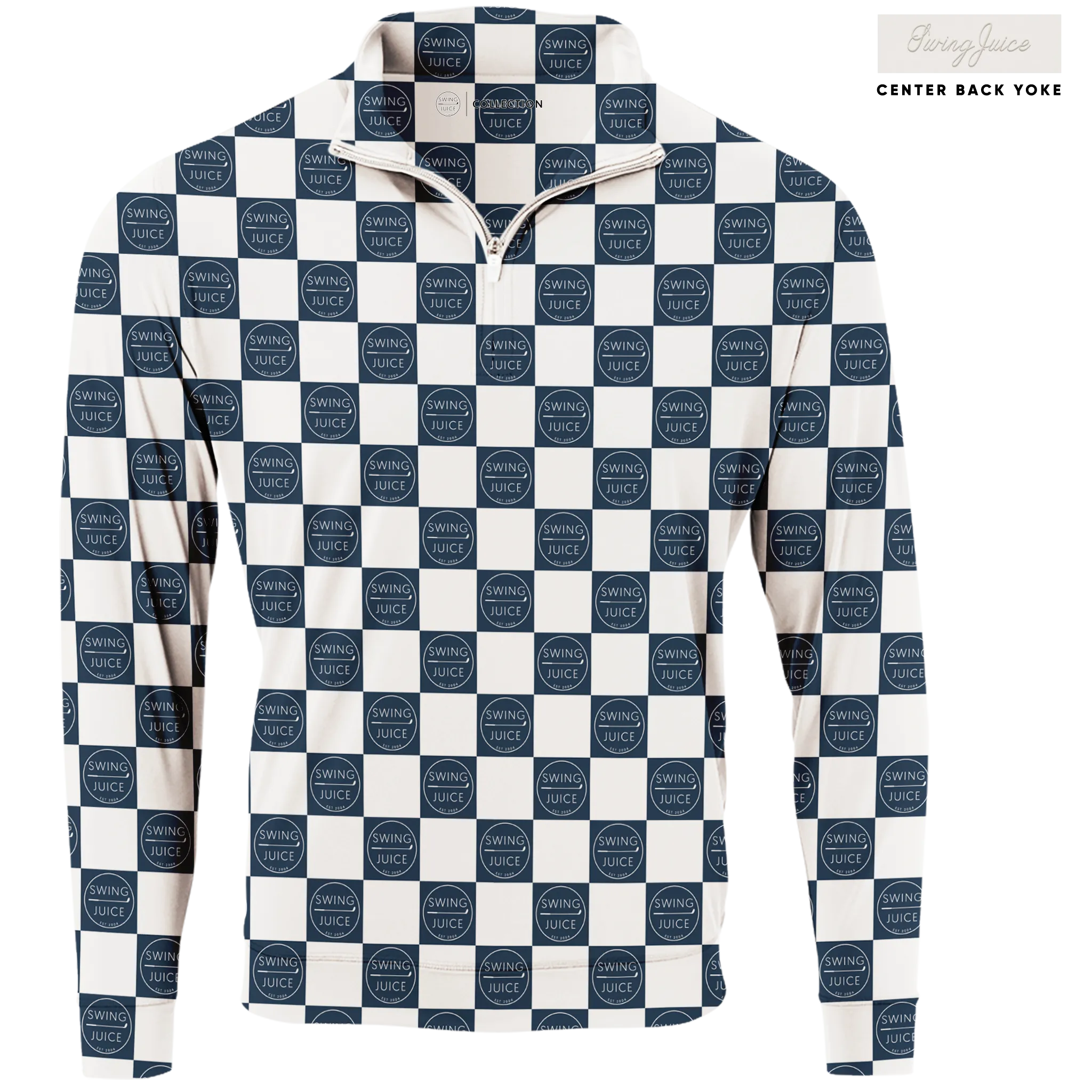 Golf SJ Checkerboard Men's Quarter Zip