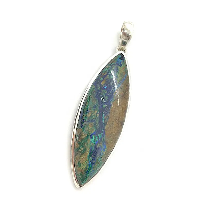 Gus Azurite Large Diamond Pendant