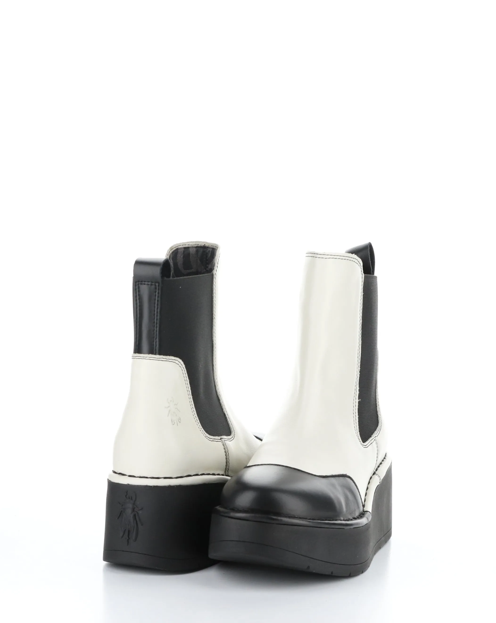 HARY256FLY 002 BLACK/OFF WHITE Elasticated Boots