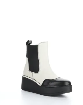 HARY256FLY 002 BLACK/OFF WHITE Elasticated Boots