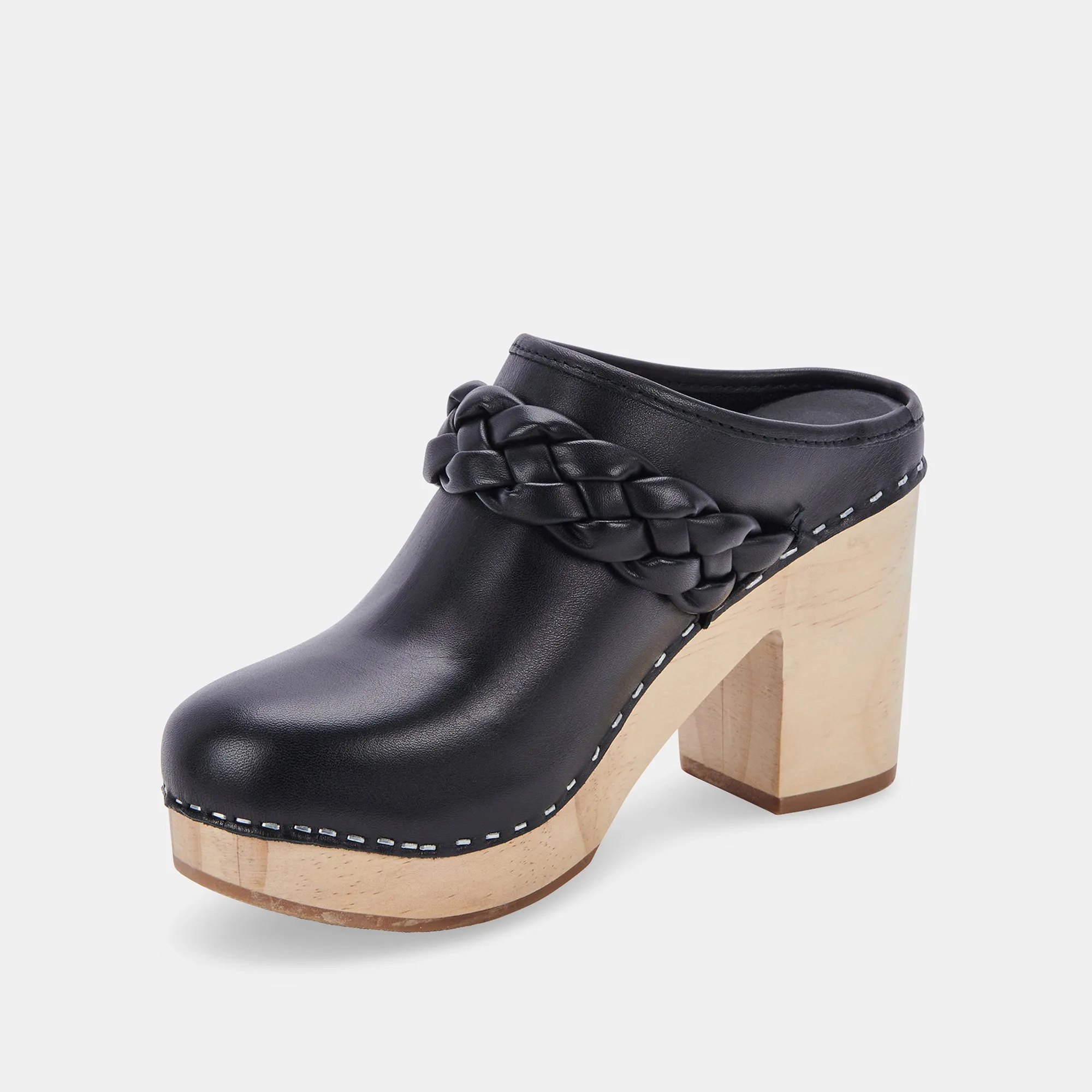 HILA HEELS BLACK LEATHER