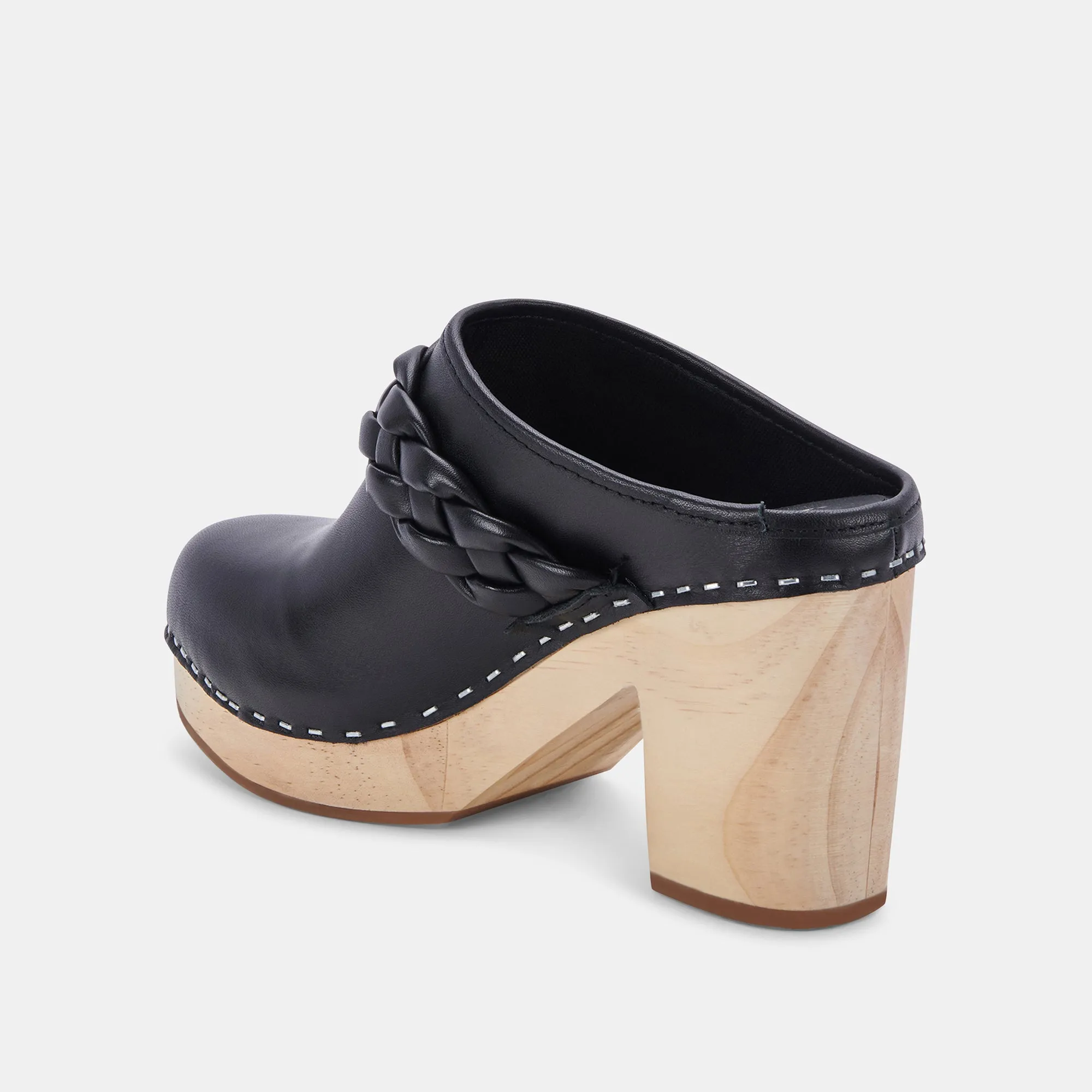 HILA HEELS BLACK LEATHER